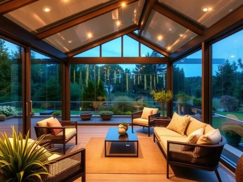 Lüks cam veranda